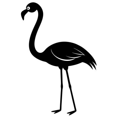 Afrika flamingo kuş vektör çizimi