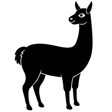Lama vektör simgesi. beyaz arkaplan lama üzerinde izole edilmiş çizgi film vektör simgesi.