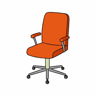 Renkli ofis koltuğu vektör sanatı