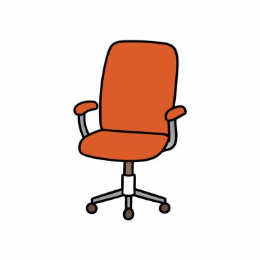 Renkli ofis koltuğu vektör sanatı