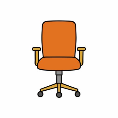 Renkli ofis koltuğu vektör sanatı