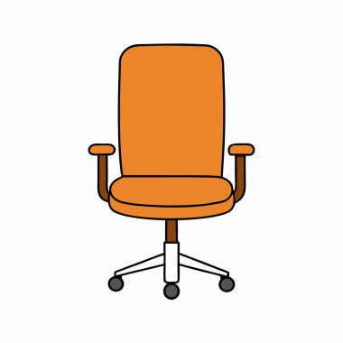 Renkli ofis koltuğu vektör sanatı