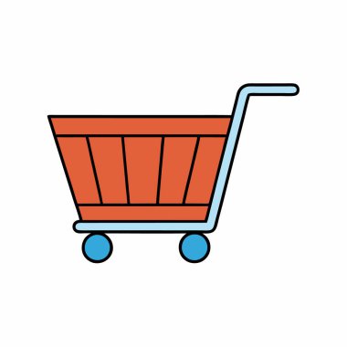 Alışveriş arabası vektör sanatı