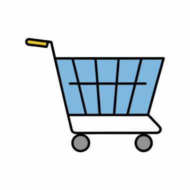 Alışveriş arabası vektör sanatı