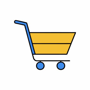 Alışveriş arabası vektör sanatı