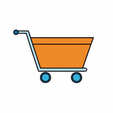 El çizimi alışveriş arabası sanatı