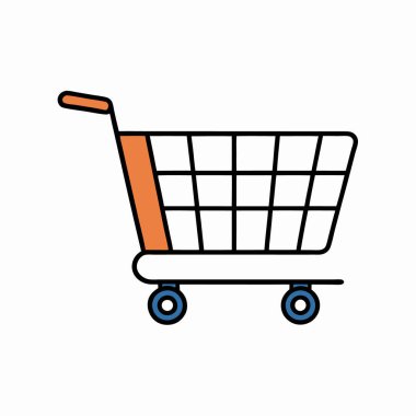 El çizimi alışveriş arabası sanatı