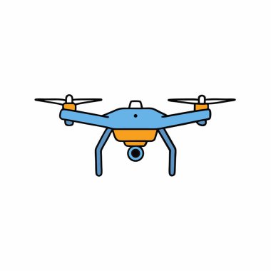 El yapımı drone vektör sanat tasarımı