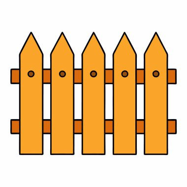 Çit vektör sanat silueti izole edildi