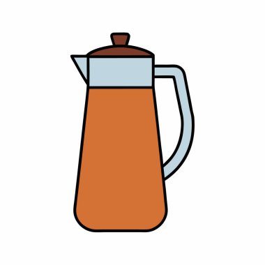 Kahve makinesi sürahi Vektör Sanat tasarımı