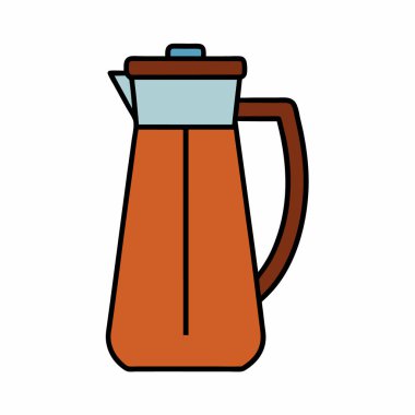 Kahve makinesi sürahi Vektör Sanat tasarımı