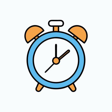 Alarm Saat Vektör Sanat Tasarımı