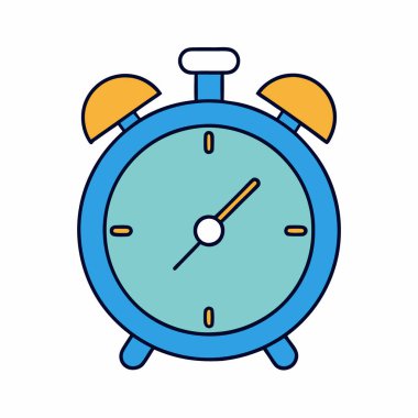 Alarm Saat Vektör Sanatı izole edildi