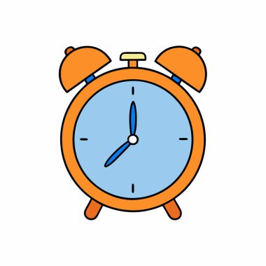 Alarm Saat Vektör Sanatı izole edildi