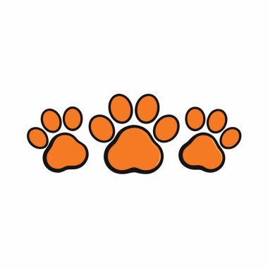 Üç Köpek Pençesi Vektör Sanatı İzole Edildi