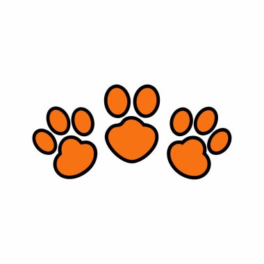 Üç Köpek Pençesi Vektör Sanatı İzole Edildi