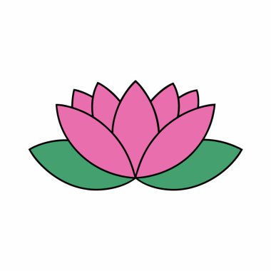 Lotus Çiçeği Vektör Sanatı