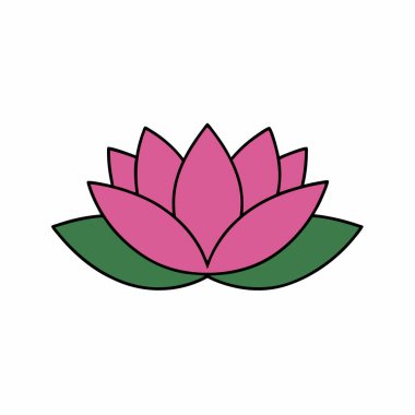 Lotus Çiçeği Vektör Sanatı