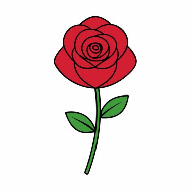 Renkli Gül Çiçeği Sanat Tasarımı Tecrit Edildi