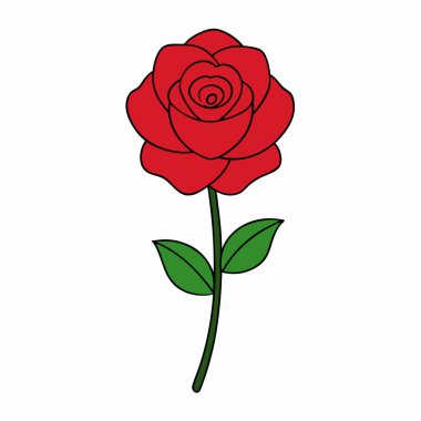 Renkli Gül Çiçeği Sanatı İzole Edildi