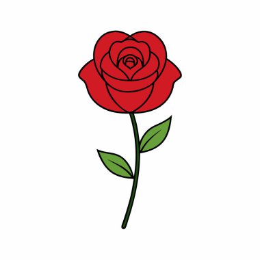 Renkli Gül Çiçeği Sanatı İzole Edildi