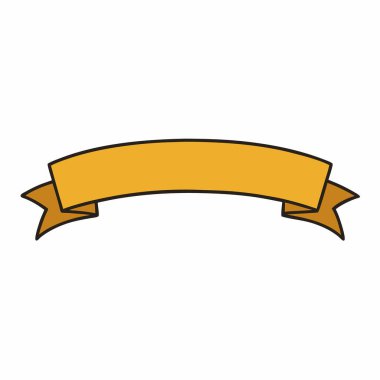 Renkli Vintage Kurdele Sancak Vektörü