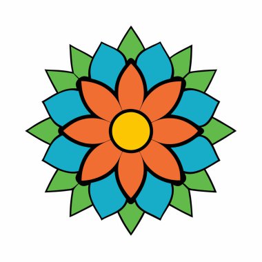 Yaratıcı Mandala Dekorasyon Vektörü