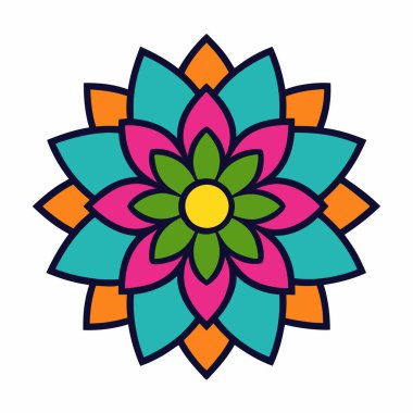 Yaratıcı Mandala Dekorasyon Vektörü