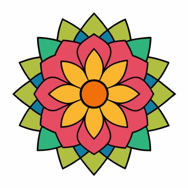 Yaratıcı Mandala Dekorasyon Vektörü