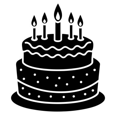 Mumlu pasta, vektör illüstrasyonu