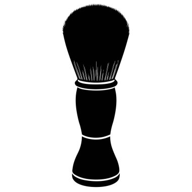 Tıraş fırçası ikonları. Berber araçları vektörünün düz çizimi