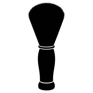 Tıraş fırçası ikonları. Berber araçları vektörünün düz çizimi