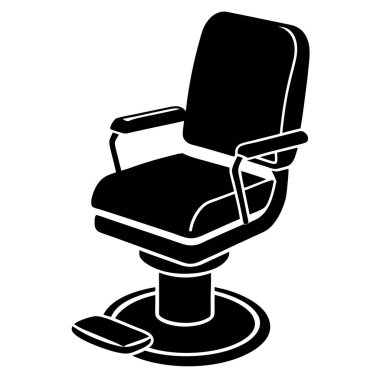 Sandalye ikonu. Beyaz arkaplanda izole edilmiş web tasarımı için basit sandalye vektör simgesi çizimi