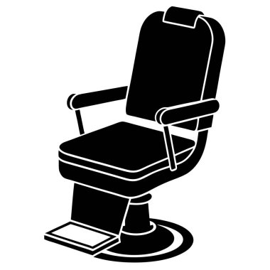 Koltuk simge, basit siyah stil