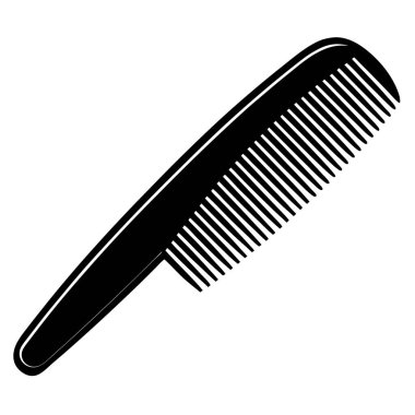 tarak vektör tasarım simgesi beyazı