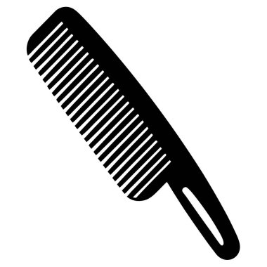 tarak vektörü. siyah renk simgesi. Beyaz arka planda izole edilmiş. vektör illüstrasyonu.