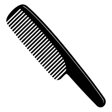 Tarak. Web simgesi basit bir illüstrasyon. saç tarağı