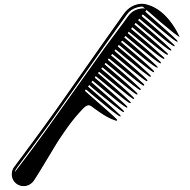 Saç fırçası ile vektör simgesi taraması