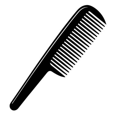 tarak vektör simgesi, basit illüstrasyon