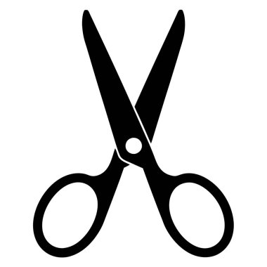 Basit bir makas vektör sanatı