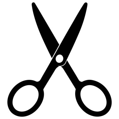 makas simgesi vektör illüstrasyonu