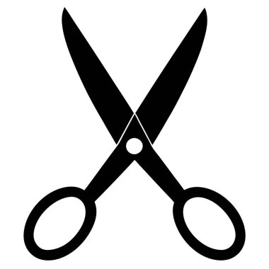 makas simgesi vektör illüstrasyonu