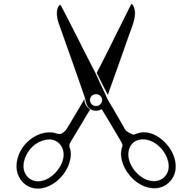 makas vektör illüstrasyon simgesi