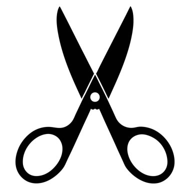 makas vektör simgesi kesiliyor