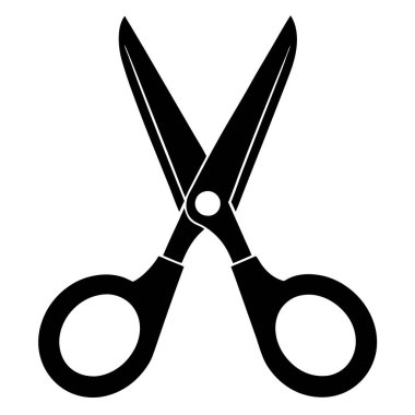 Makas kes, makas kes, makas kes. Kesik ve keskin. vektör illüstrasyonu