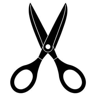 makas vektör illüstrasyon simgesi