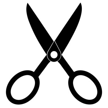 makas simgesi vektör illüstrasyonu