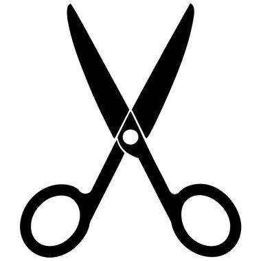 makas, kesme, vektör illüstrasyonu