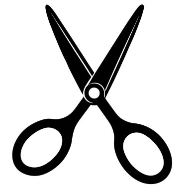 makas simgesi vektör illüstrasyonu