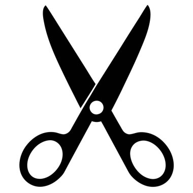 Bir makas vektör simgesi